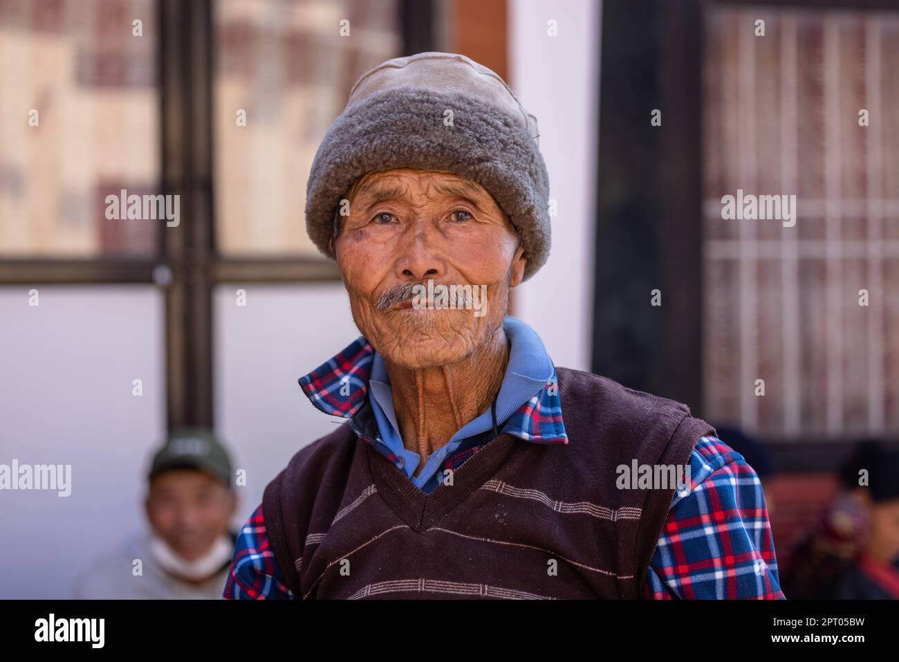 Sarnath, Uttar Pradesh, India - November 2022: Portrait Of An People 