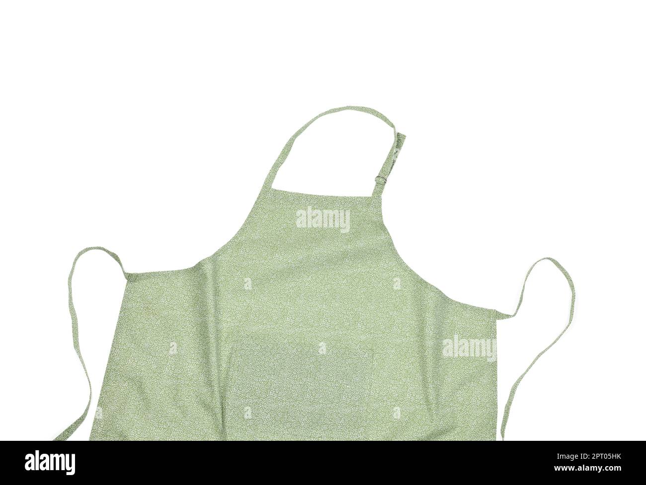 Clean kitchen apron with pattern isolated on white Stock Photo - Alamy
