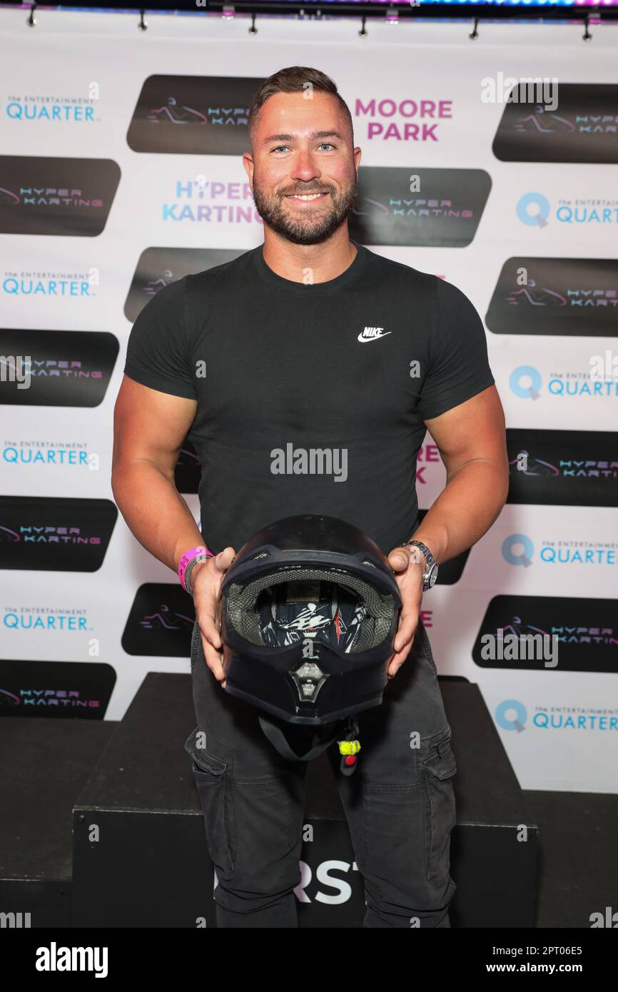 April 27, 2023: HARRISON BOON attends the Hyper Karting Celebrity Event at Moore Park Entertainment Quarter on April 27, 2023 in Sydney, Australia (Credit Image: © Christopher Khoury/Australian Press Agency via ZUMA Wire) EDITORIAL USAGE ONLY! Not for Commercial USAGE! Stock Photo