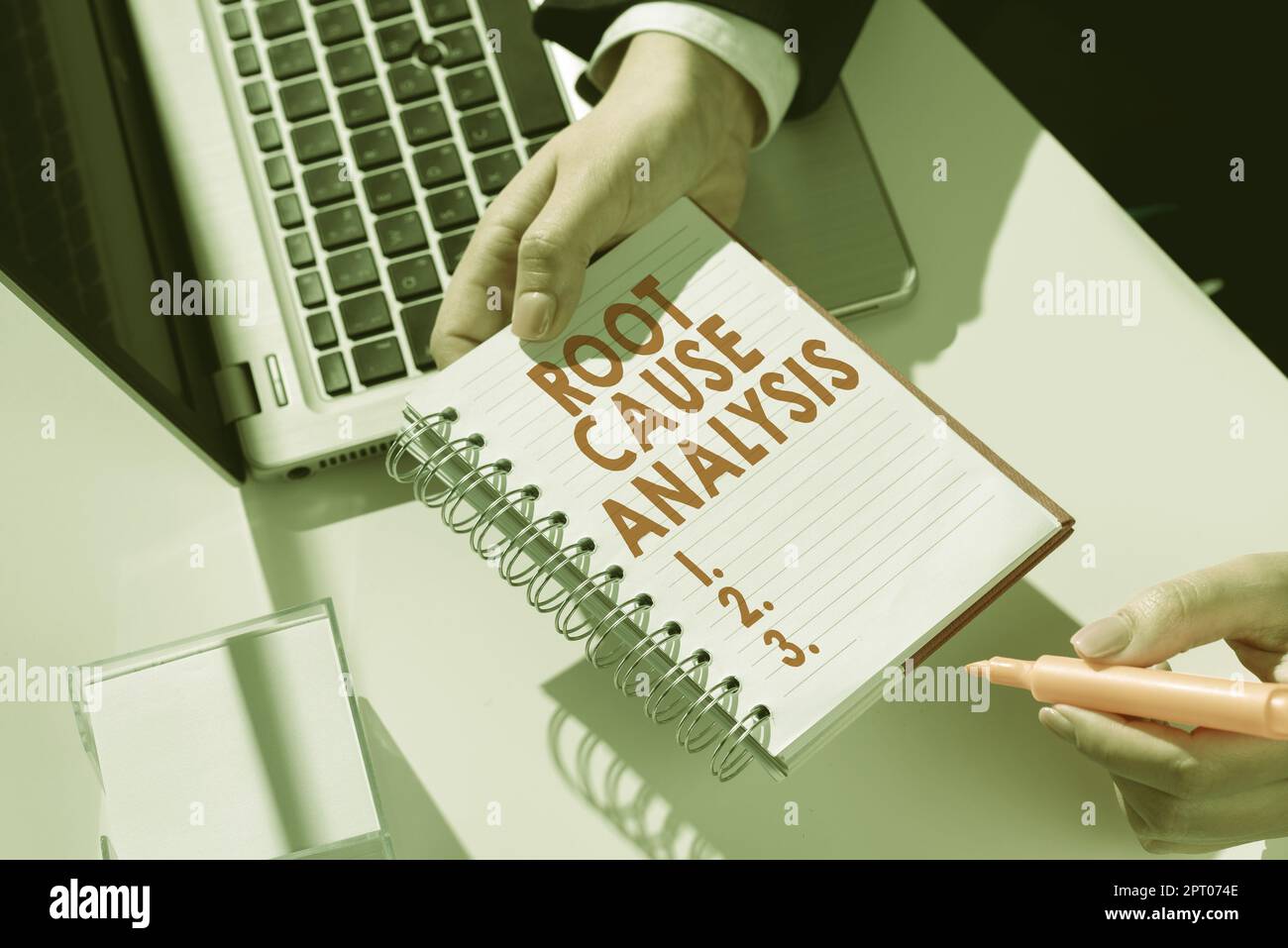 Sign displaying Root Cause Analysis, Business idea Method of Problem Solving Identify Fault or Problem Stock Photo