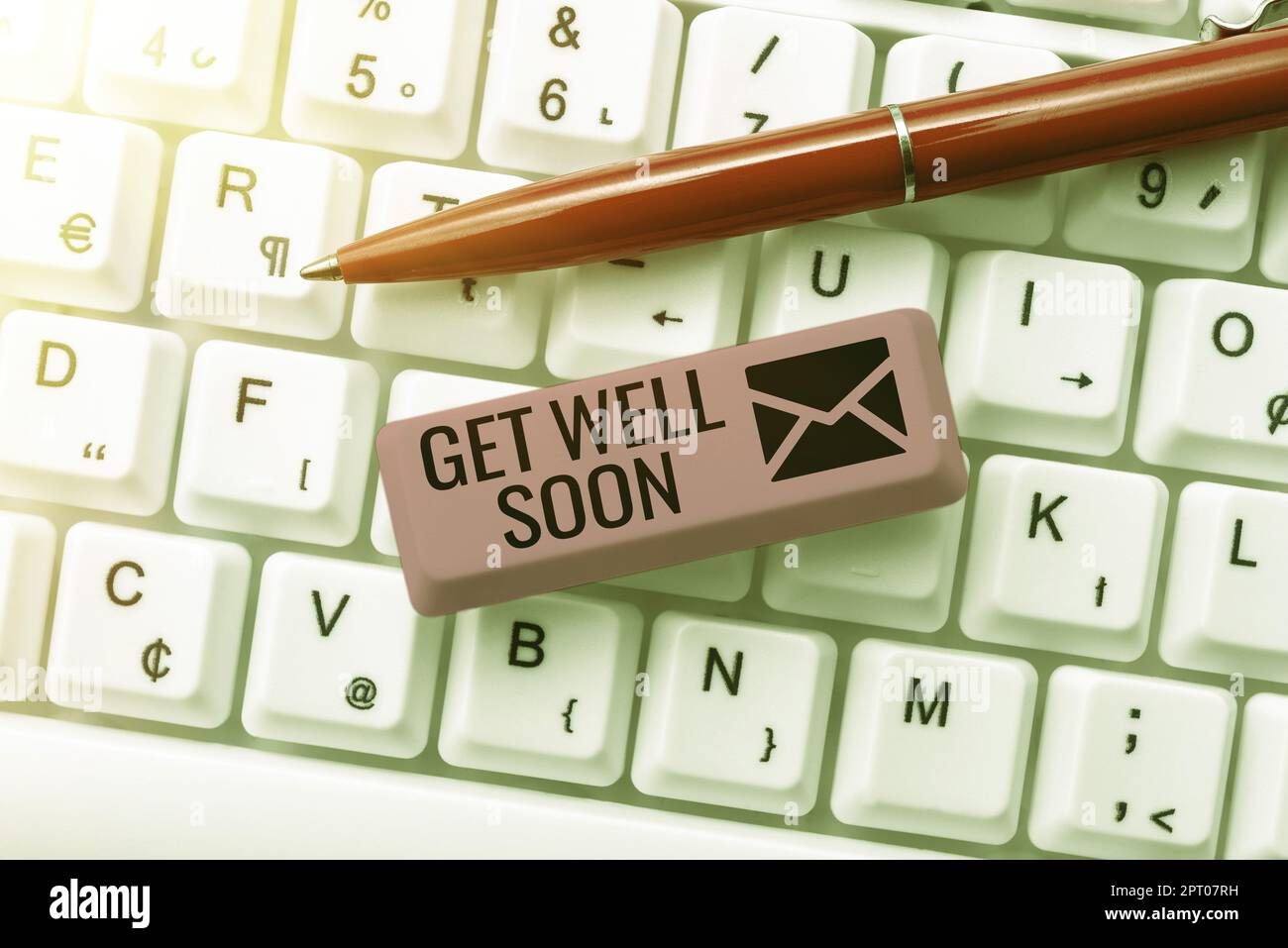 Sign displaying Get Well Soon, Business approach Wishing you have ...