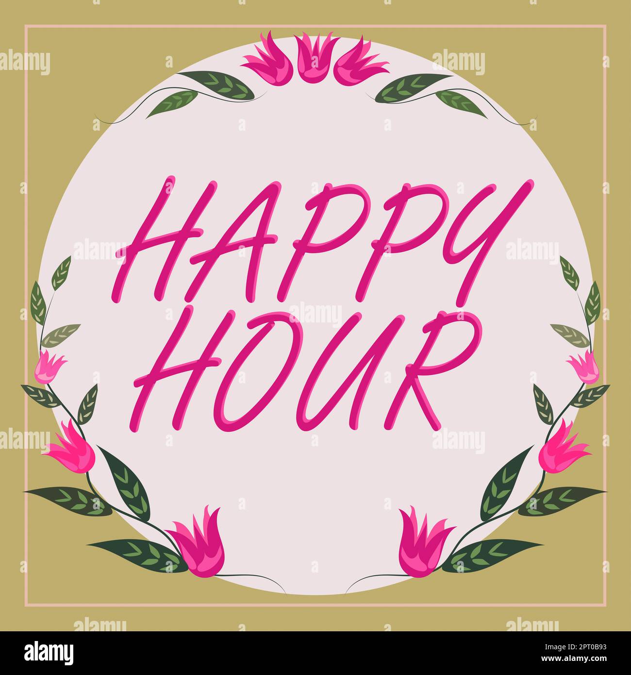 Inspiration showing sign Happy Hour, Concept meaning Spending time for activities that makes you relax for a while Stock Photo