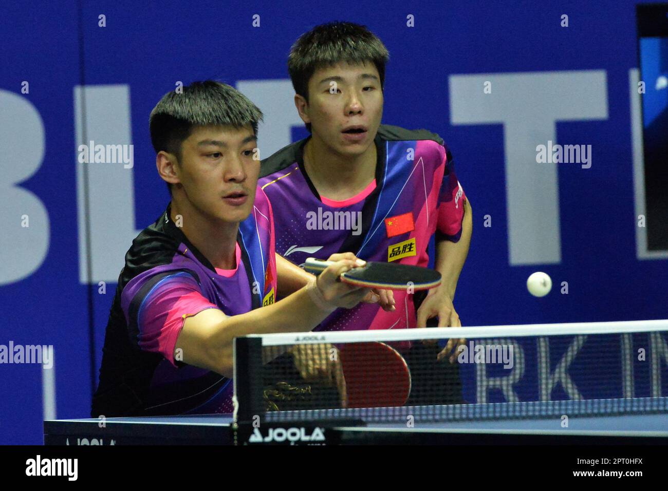 Bangkok, Thailand. 27th Apr, 2023. Xu Yingbin (R)/Xue Fei of China