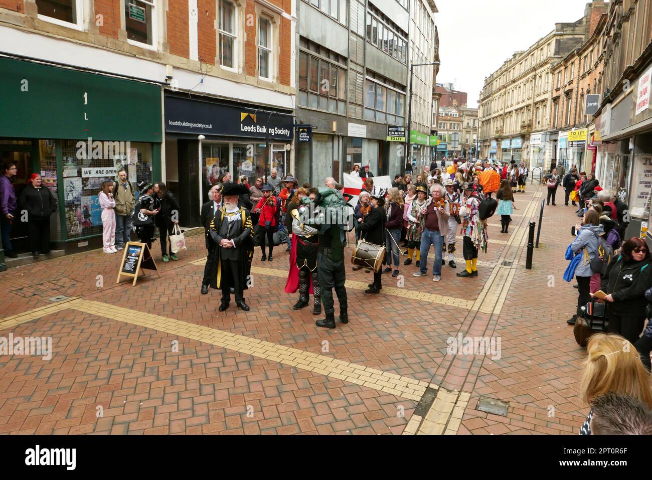Saint Day Celebrations Derby 2023. March from St James' Street