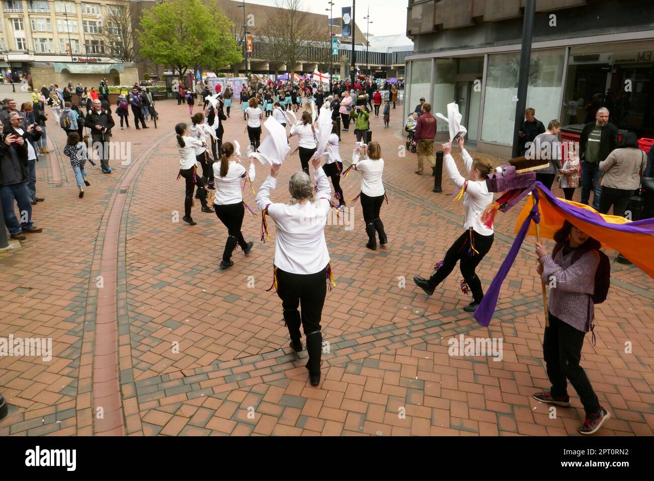 Saint Day Celebrations Derby 2023. March from St James' Street