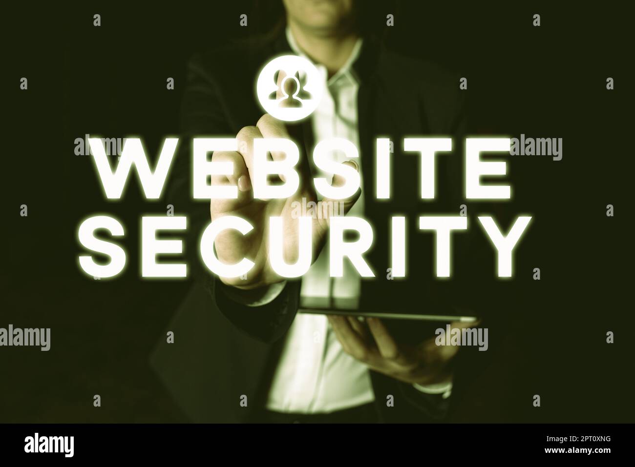Text showing inspiration Website Security, Conceptual photo answerable ...