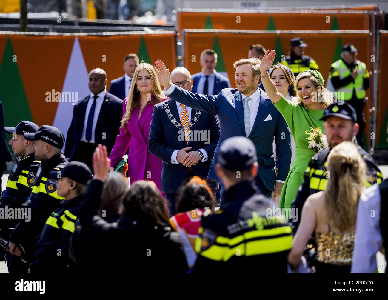 ROTTERDAM - King Willem-Alexander and Queen Maxima during the ...