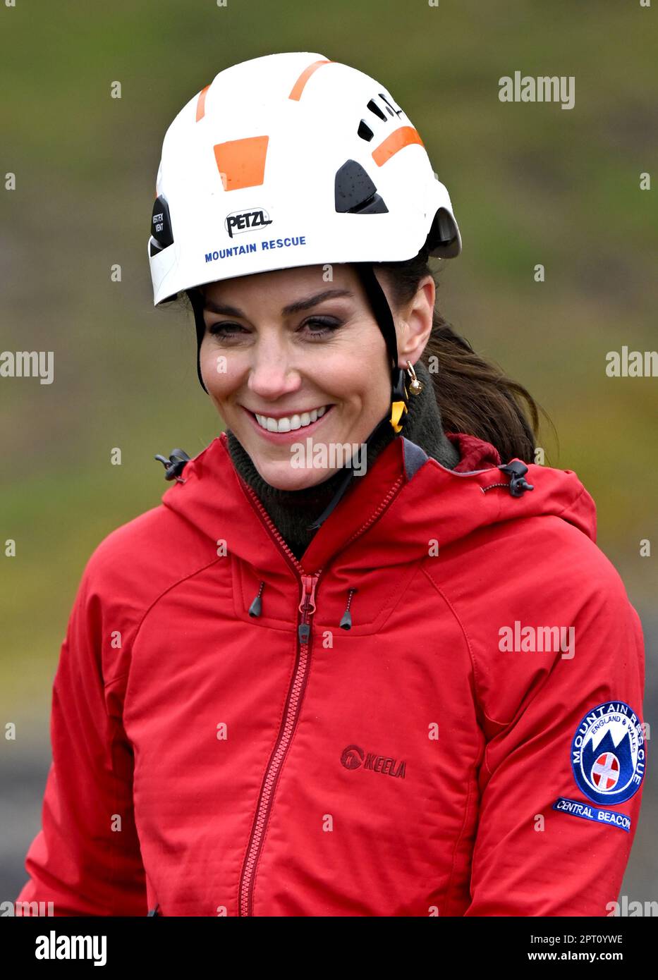 The princess of wales during abseiling training activity as she visits ...