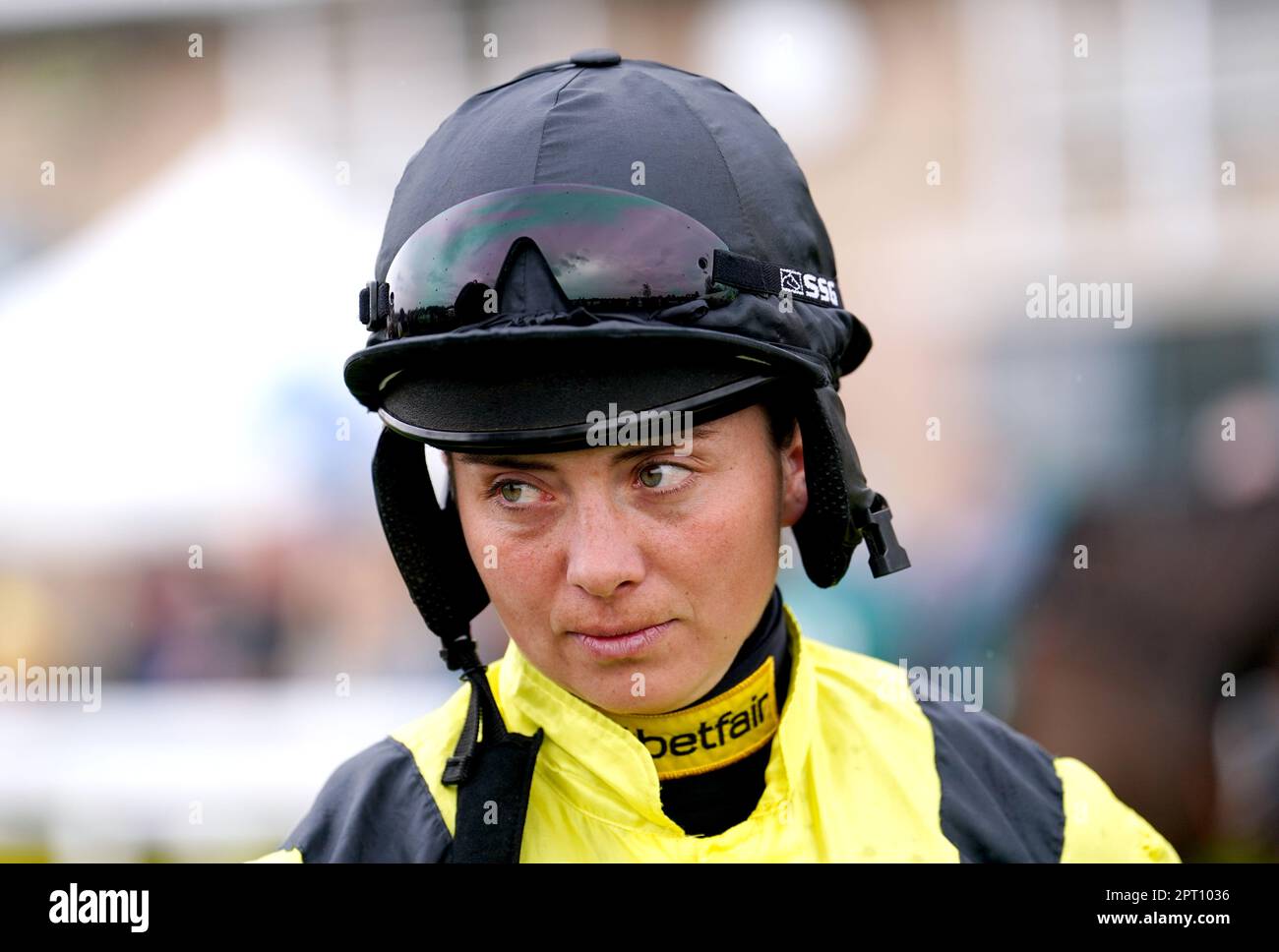 Jockey Bryony Frost prior to competing in the Watch Irish Racing On