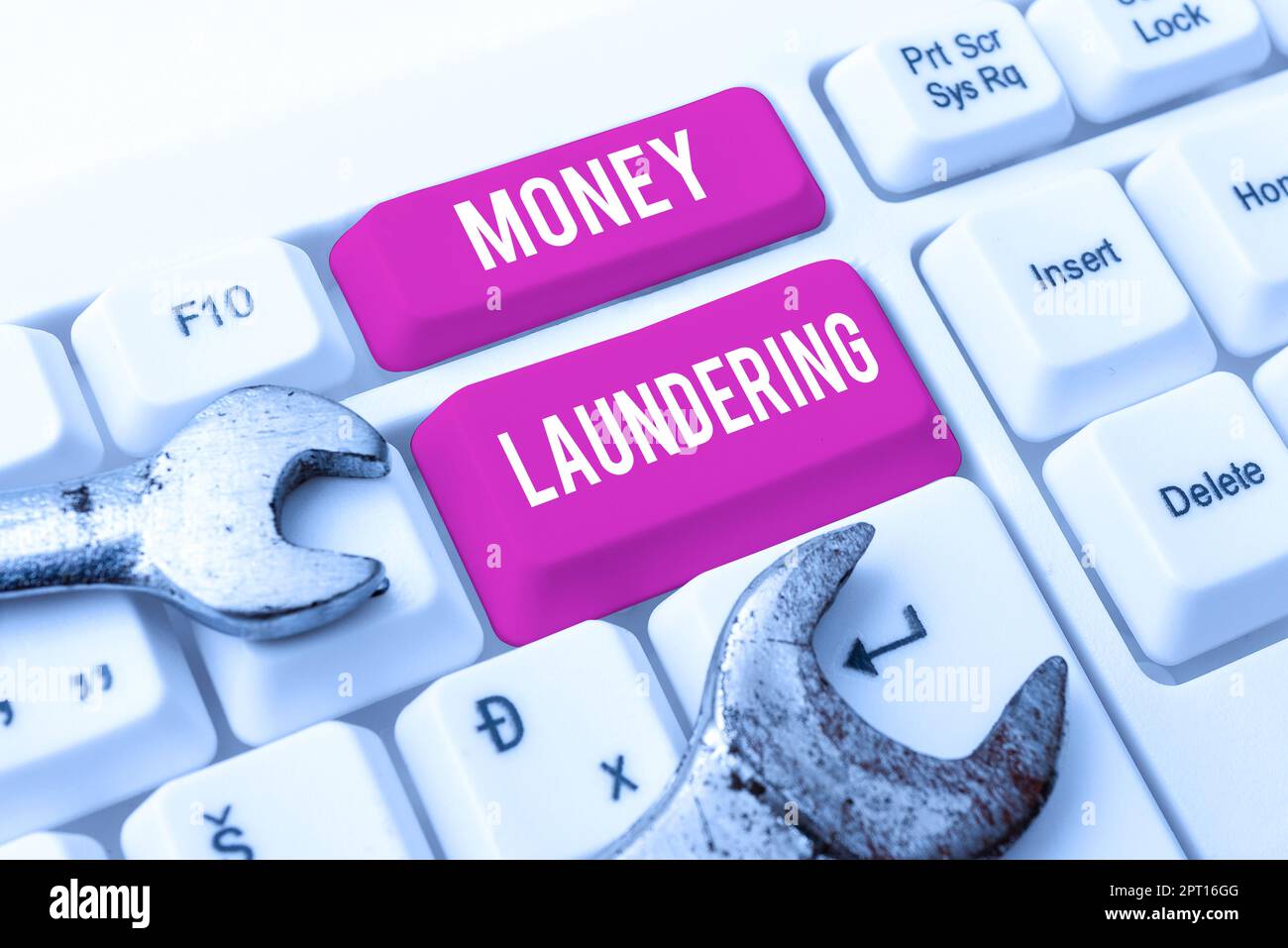 Hand writing sign Money Laundering, Conceptual photo concealment of the