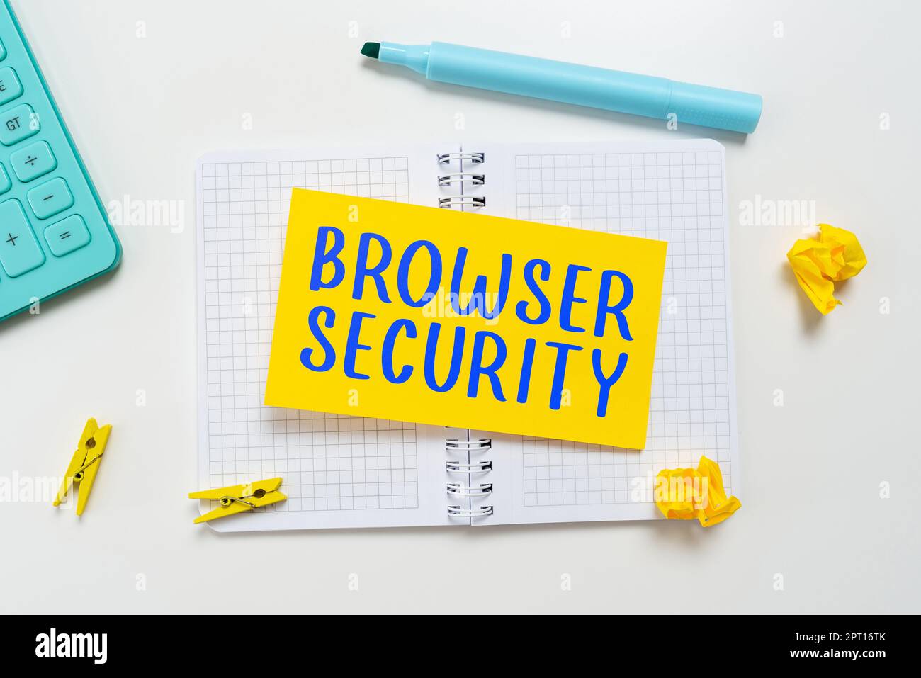 Text caption presenting Browser Security, Business showcase security to web browsers in order to protect networked data Stock Photo