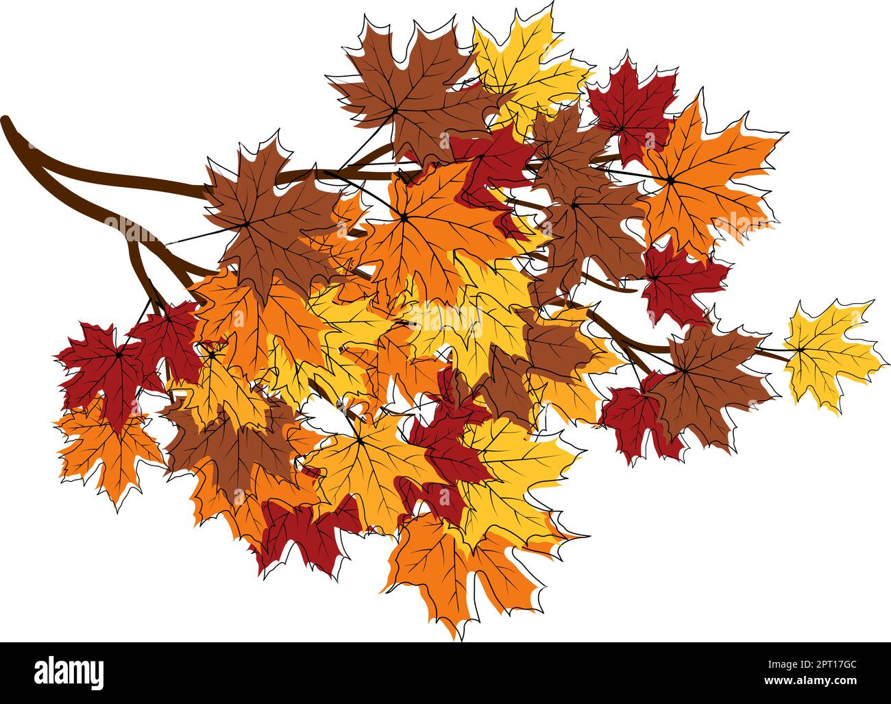 Autumn Maple Frame Stock Vector Image & Art - Alamy