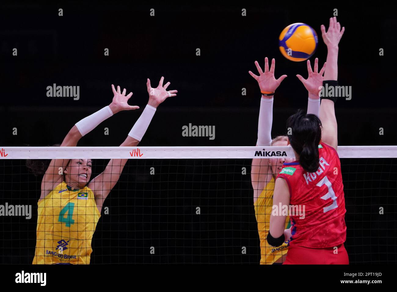 ANKARA, TURKIYE JULY 13, 2022 Koga Sarina in action during Brazil vs