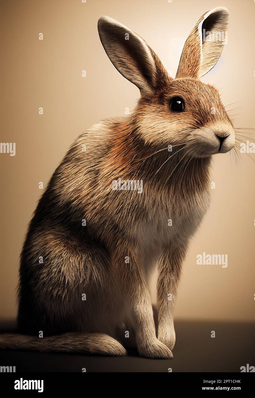 Bunny realistic painting hi-res stock photography and images - Alamy