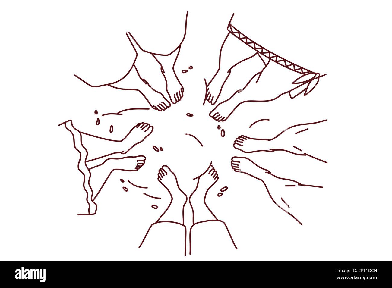 Top view diverse people Cut Out Stock Images & Pictures - Alamy