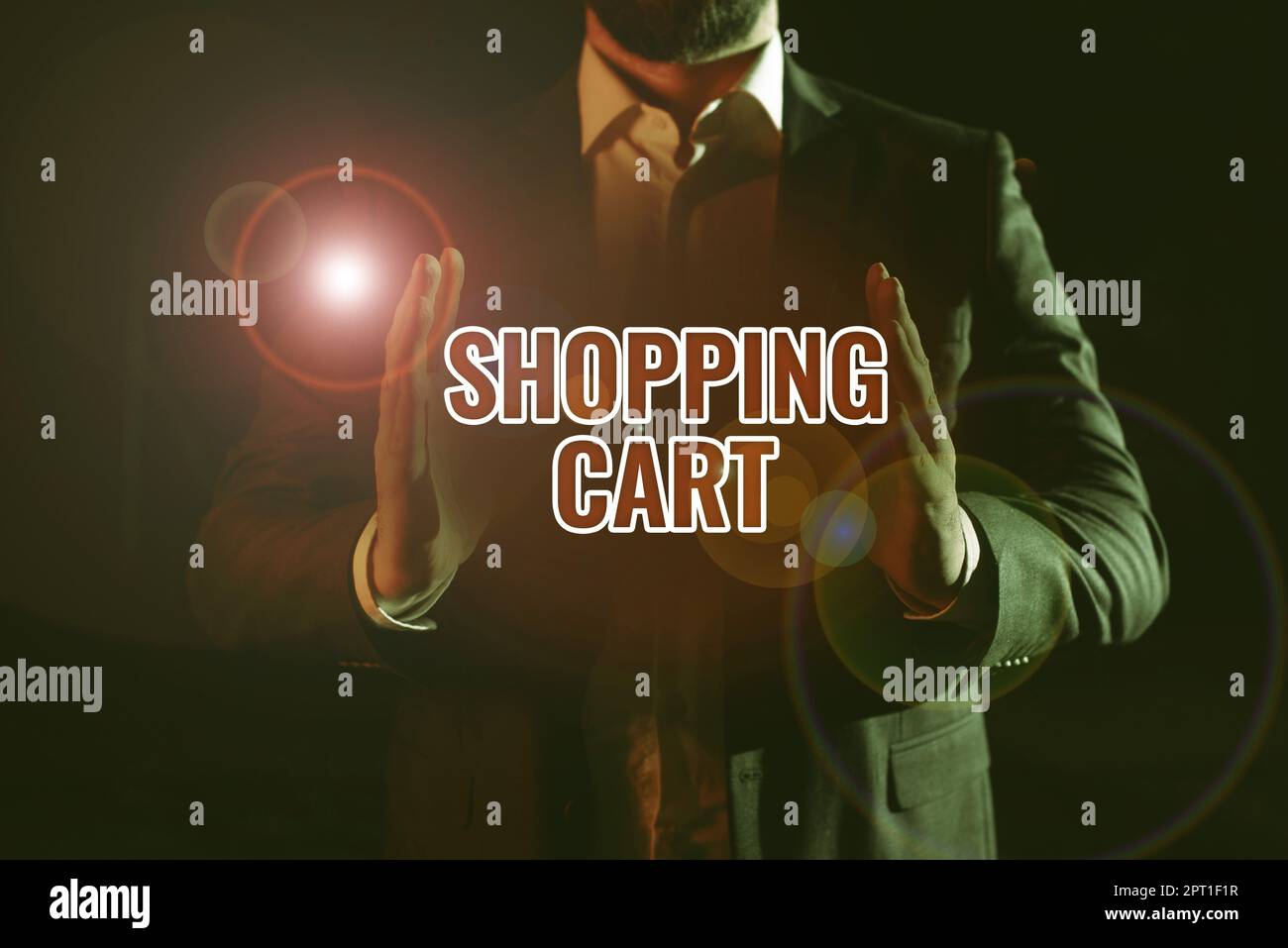 Text sign showing Shopping Cart, Word Written on Case Trolley Carrying Groceries and Merchandise Stock Photo