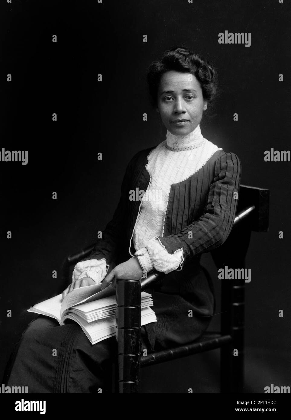 Anna J Cooper. Portrait of the American author and activist, Anna Julia Haywood Cooper (1858-1964), c. 1901-03 Stock Photo
