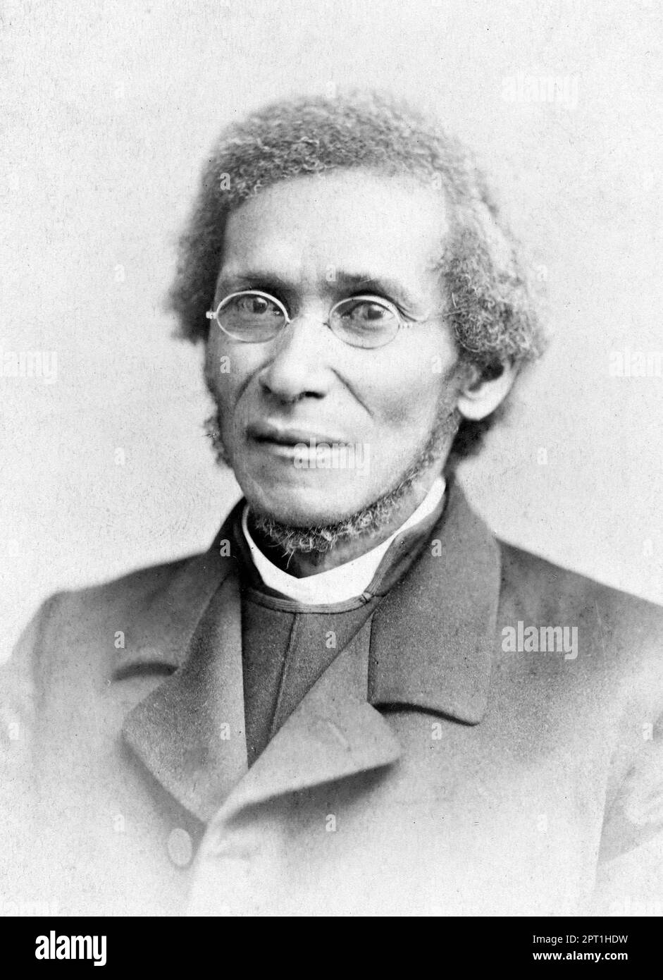 Daniel Payne. Portrait of the American bishop and a major shaper of the African Methodist Episcopal Church (A.M.E.), Bishop Daniel Alexander Payne (1811-1893) by Frederick Gutekunst, c. 1888 Stock Photo