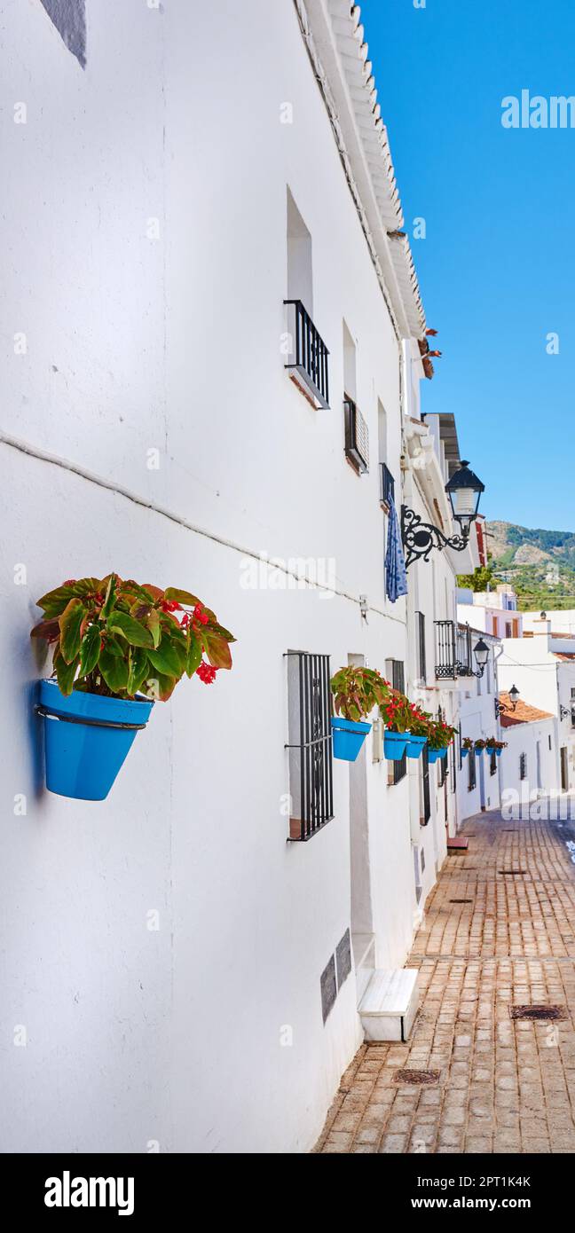 Mijas - old city of Andalusia , Spain. The beautiful mountain city of Mijas, Andalusia, Spain Stock Photo