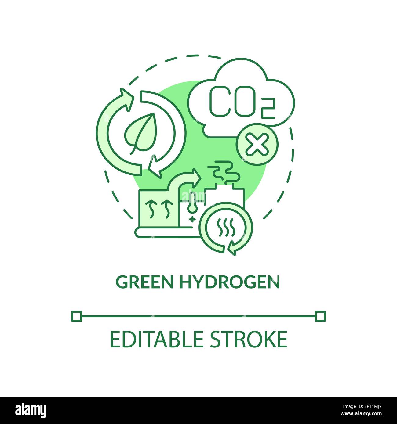 Green hydrogen production Stock Vector Images - Alamy