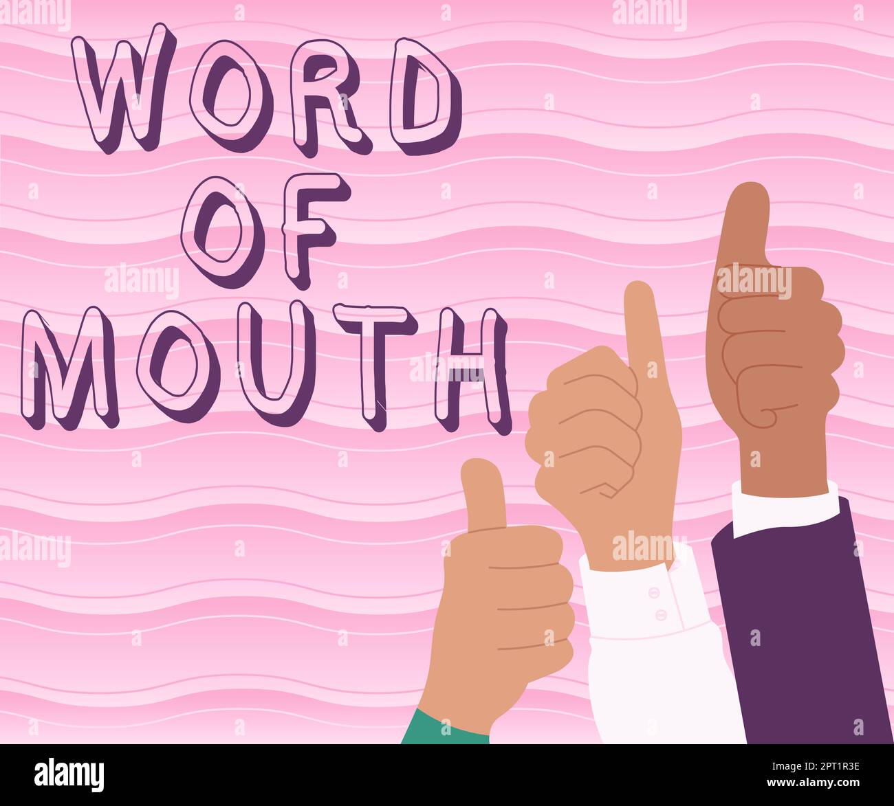 Text sign showing Word Of Mouth, Business showcase Oral spreading of