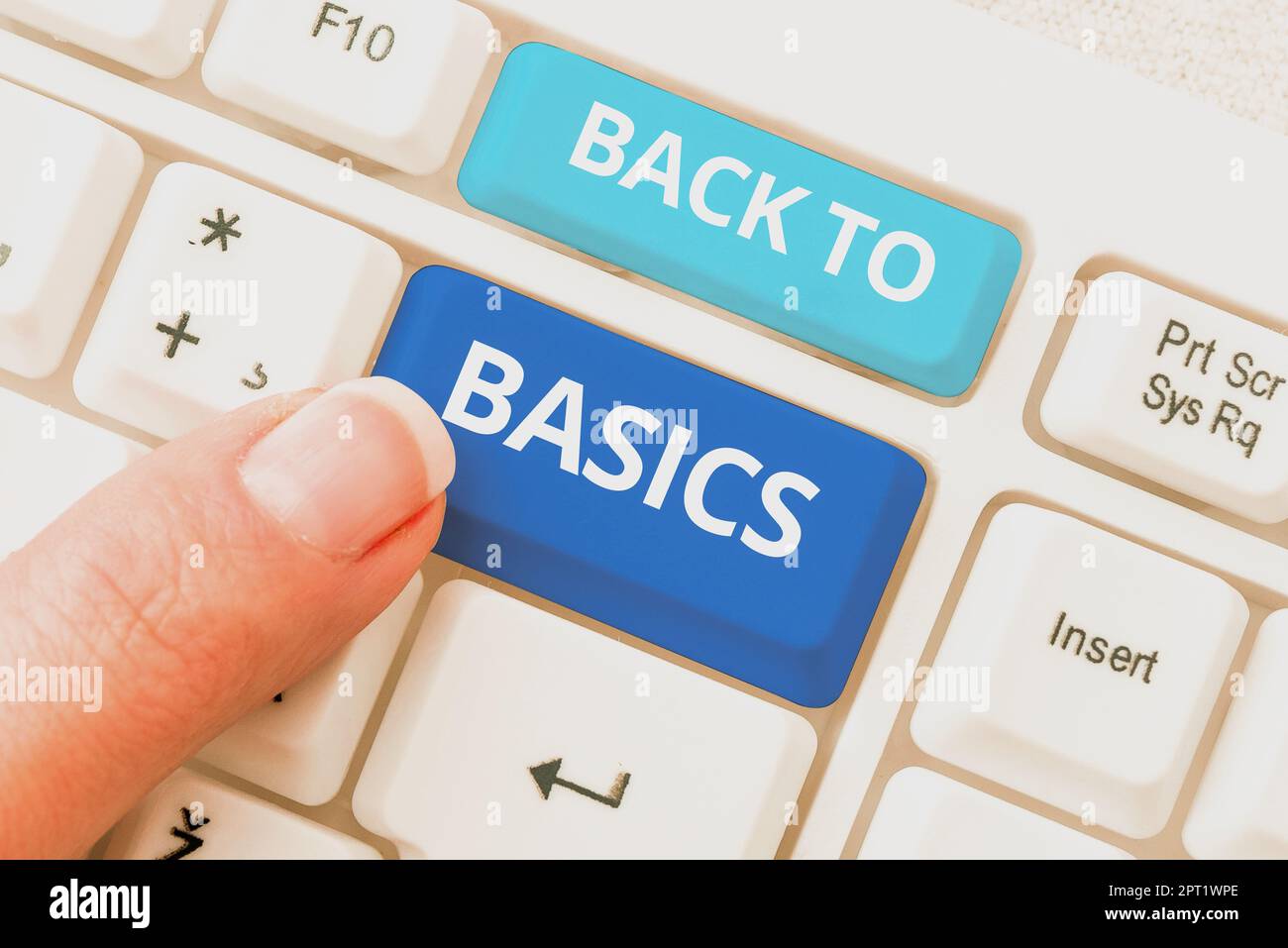 Text caption presenting Back To Basics, Internet Concept Return simple things Fundamental Essential Primary basis Stock Photo