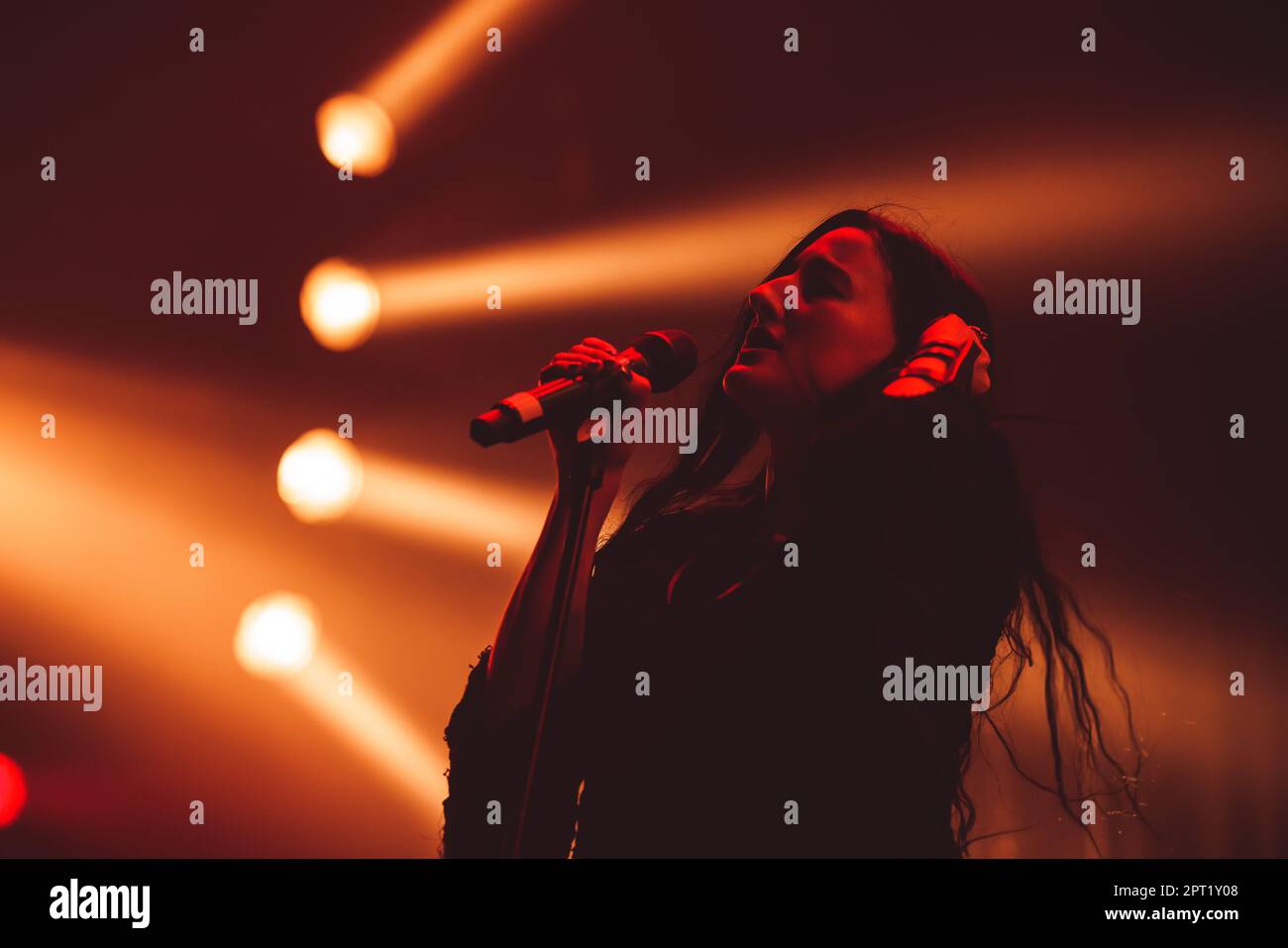 Tilburg, Netherlands. 23rd, April 2023. The American vocalist Zola Jesus performs a live concert during the Dutch music festival Roadburn Festival 2023 in Tilburg. (Photo credit: Gonzales Photo - Peter Troest). Stock Photo