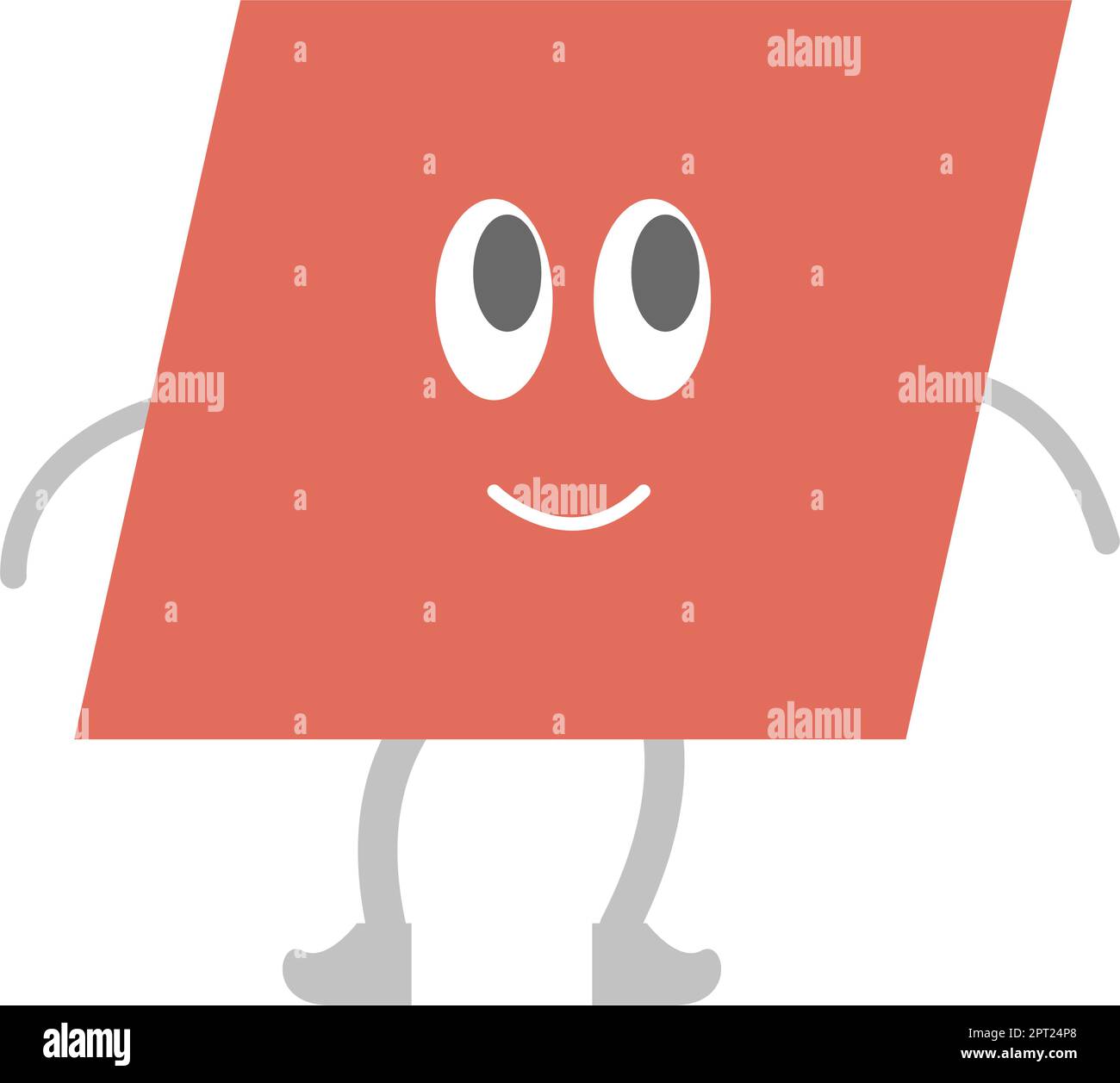 Parallelogram Cartoon Geometric Shape For Kids To Learn Basic Math parallelogram-cartoon-geometric-shape-for-kids-to-learn-basic-math