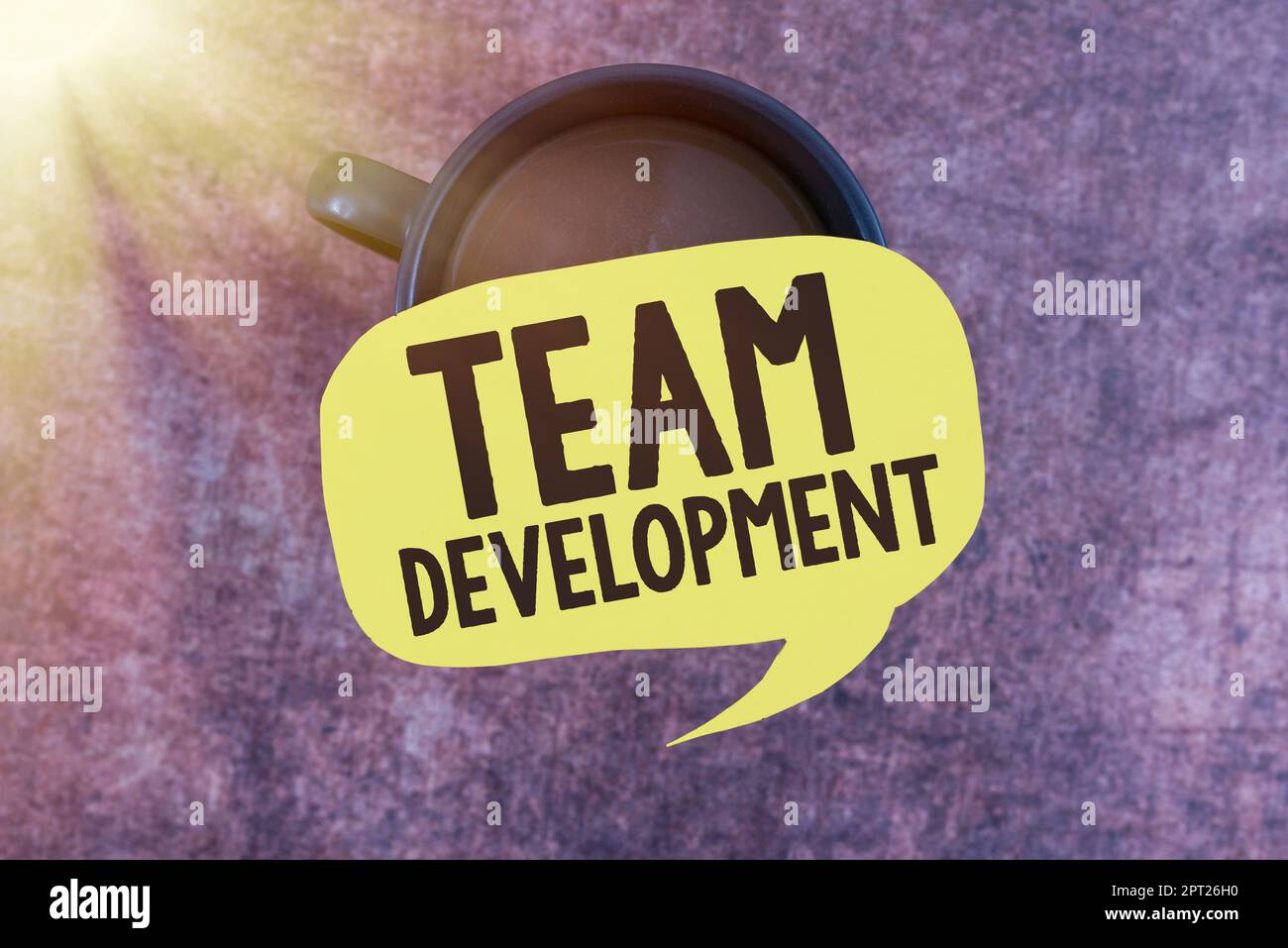Hand writing sign Team Developmentlearn why and how small groups change over time with graphs, Business idea learn why and how small groups change ove Stock Photo