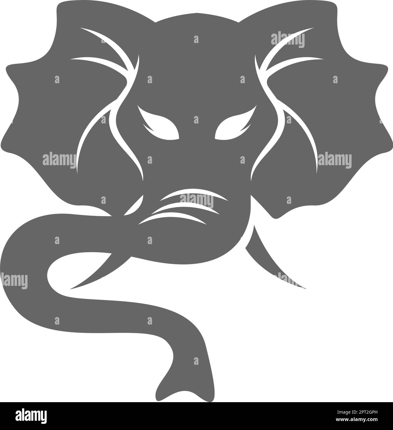 Elephant icon logo design Stock Vector