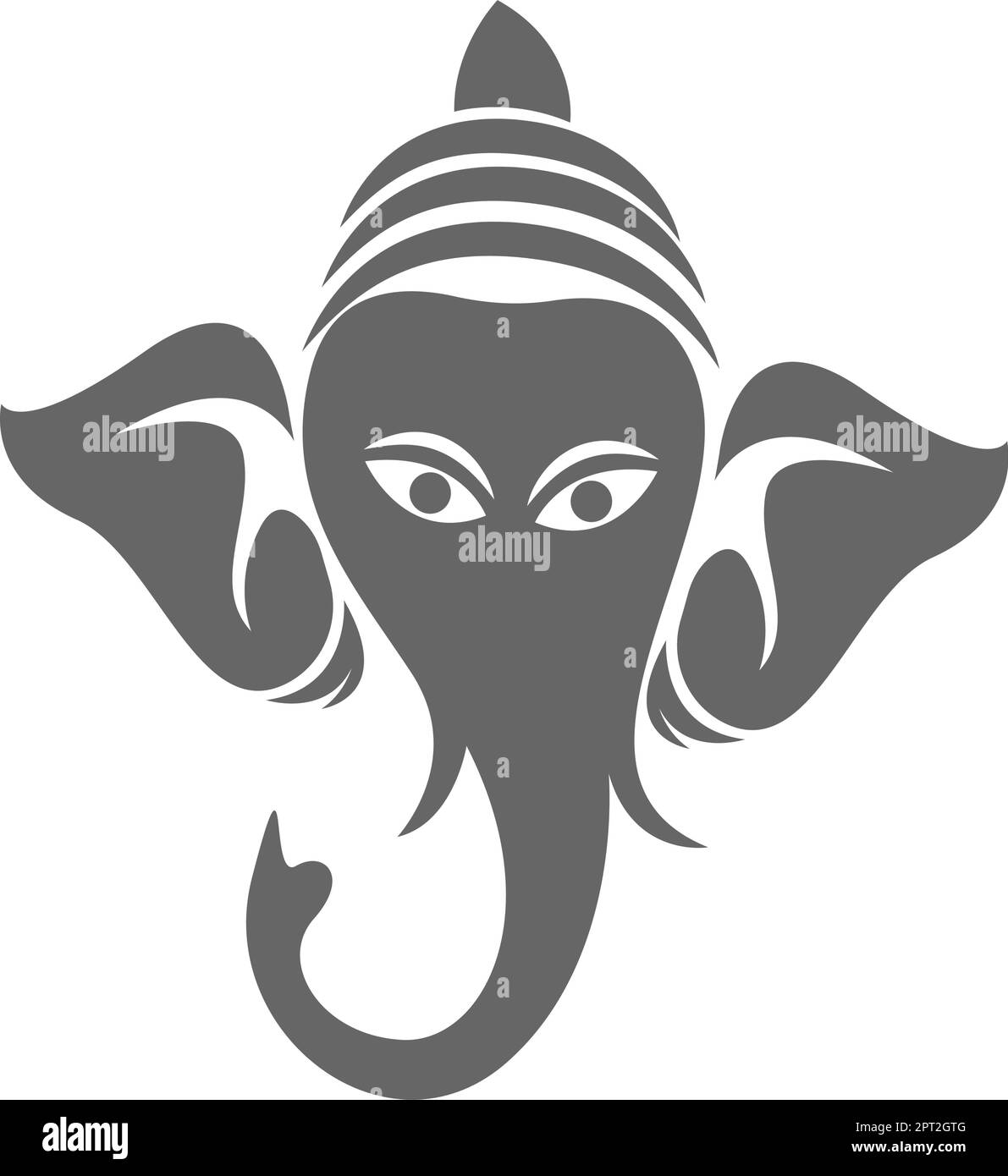 Elephant icon logo design Stock Vector