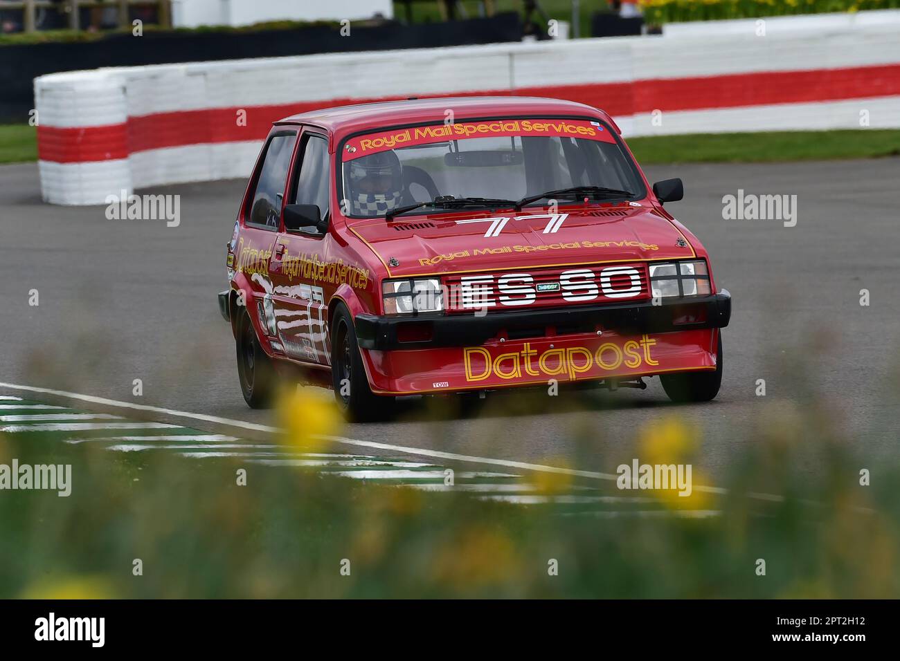 Malcolm Harrison, Austin Metro HLS, Gordon Spice Trophy, Heat 2, for Group 1 saloon cars that raced in the years 1970 to 1982, run with two twenty hea Stock Photo