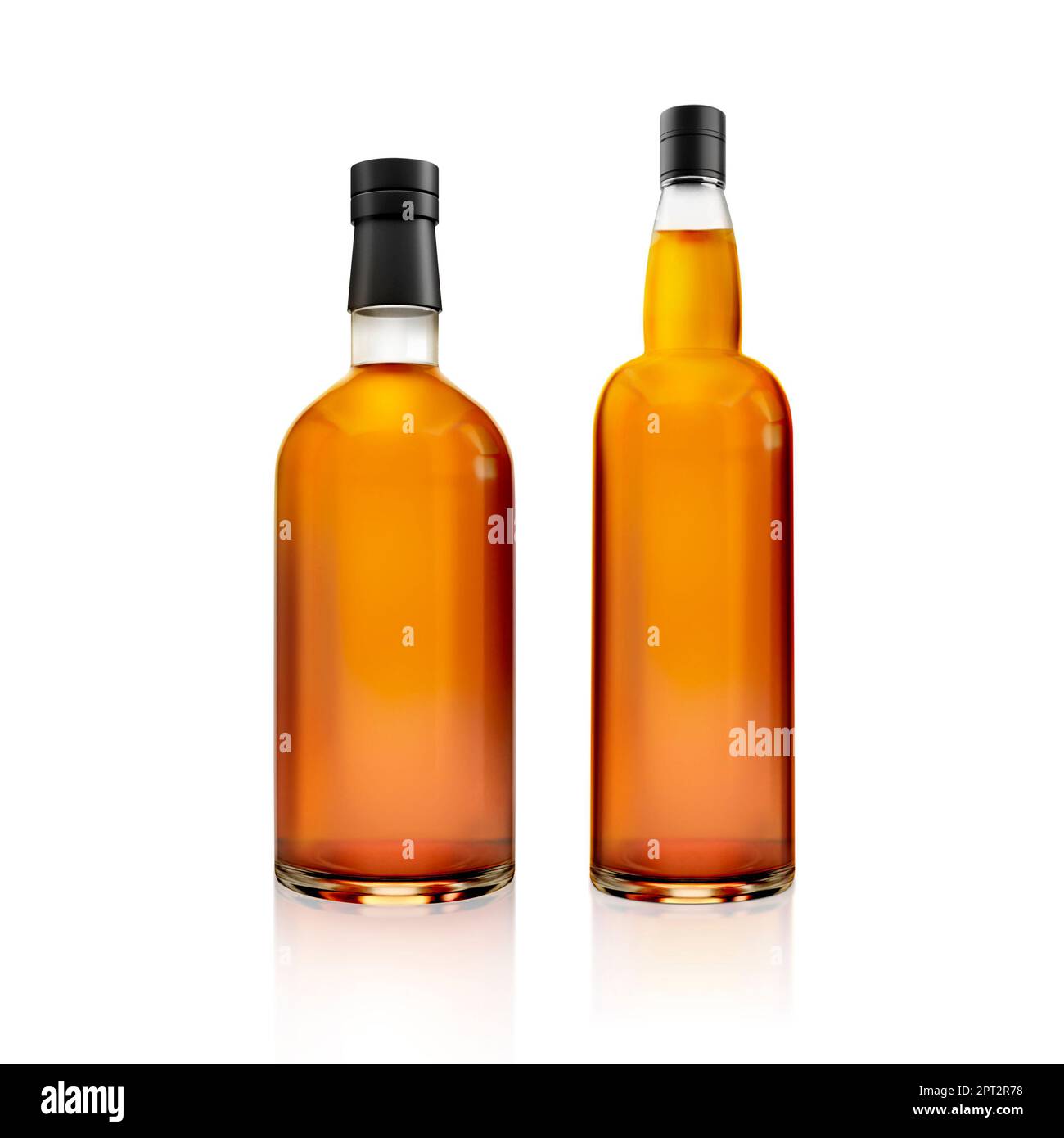 a bottle of alcohol on a white background. 3d render Stock Photo Alamy