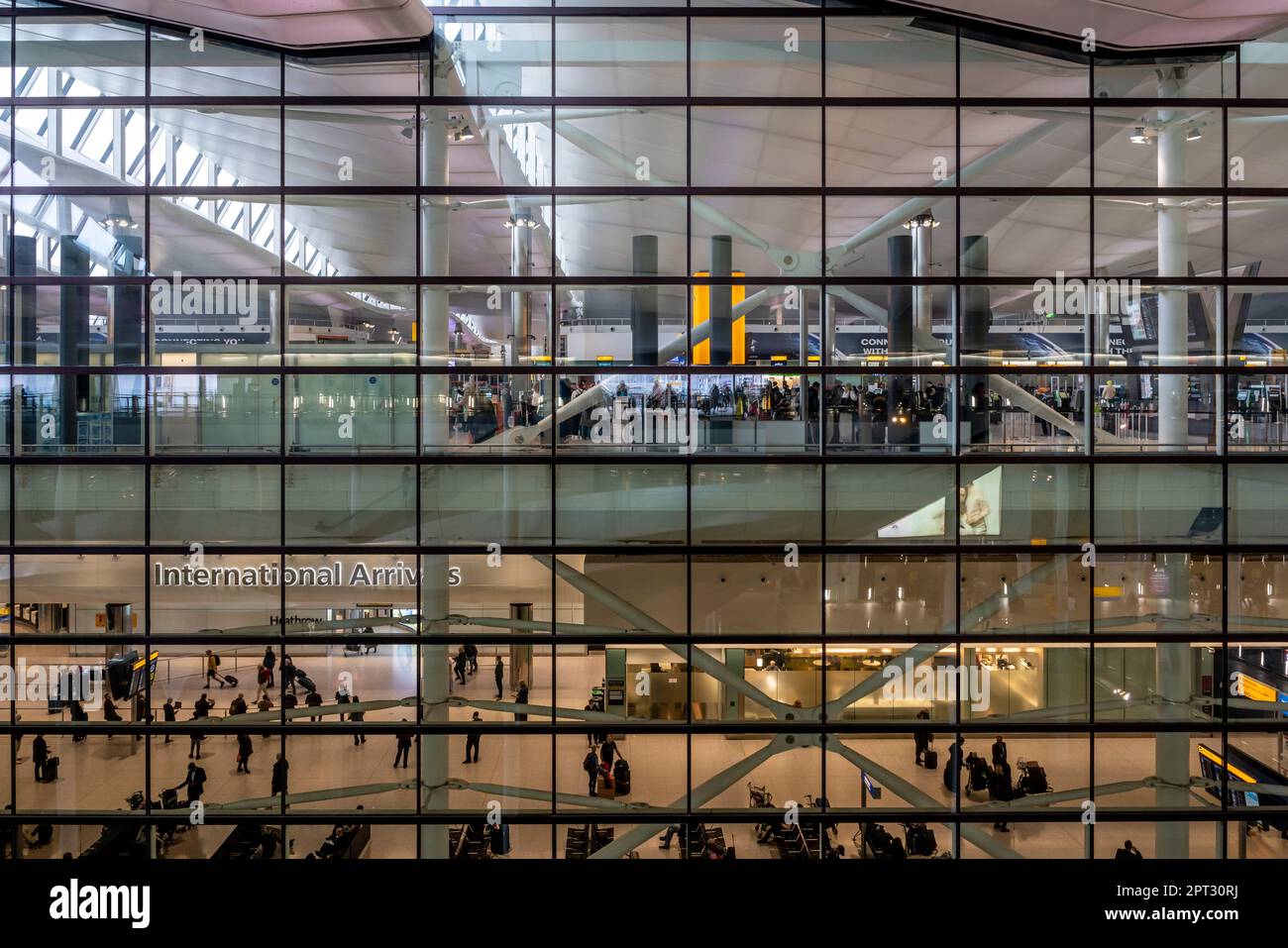 Terminal 2 (The Queen's Terminal) Heathrow Airport, London, UK. Stock Photo