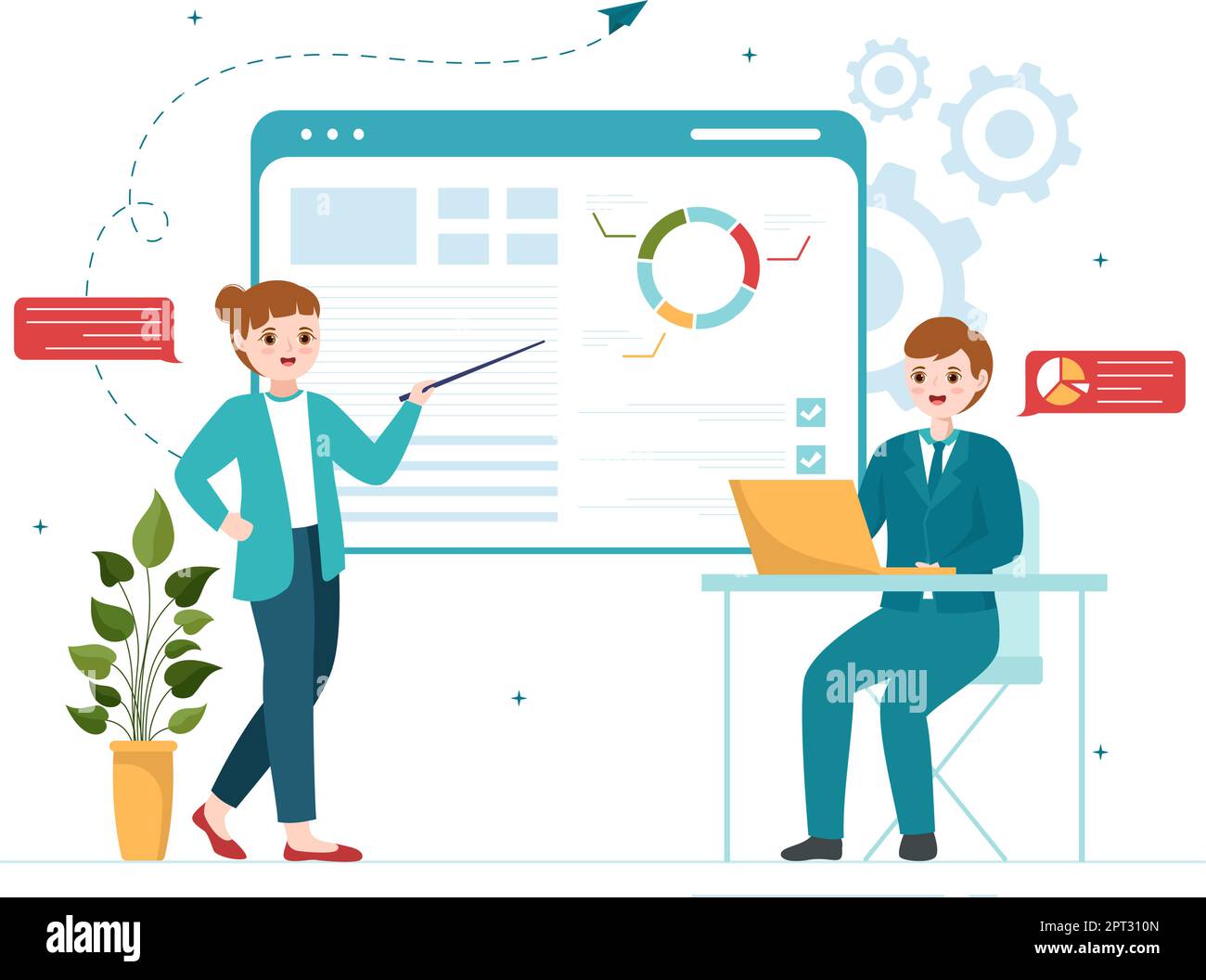 Outsourcing Business with Idea of Teamwork, Company Development ...