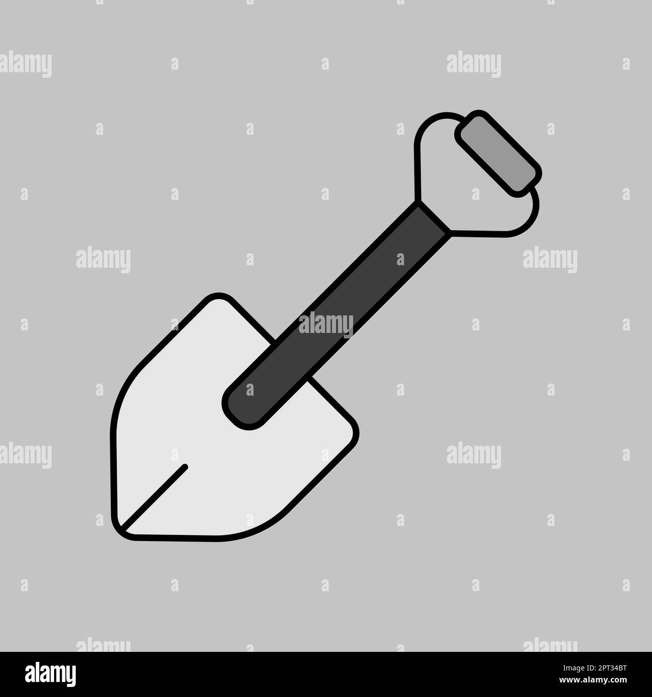 Shovel axe and rope camping necessities kit Vector Image