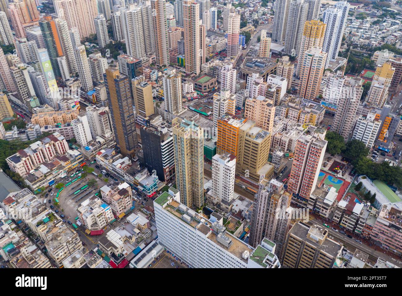 Yuen Long, Hong Kong 18 October 2021 Hong Kong residential Stock Photo