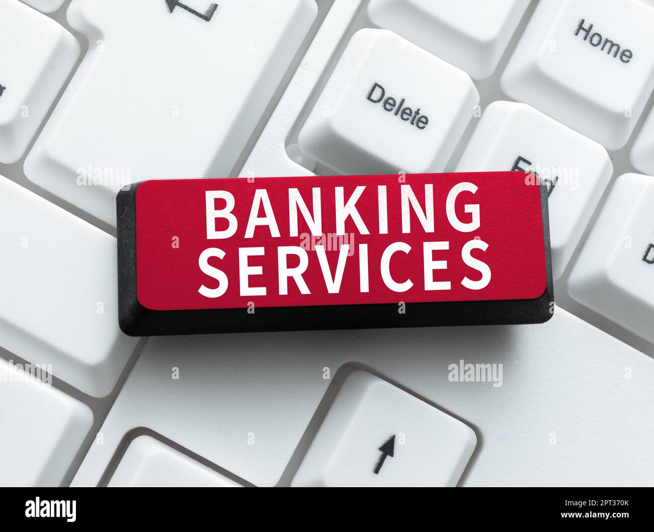 Hand writing sign Banking Services, Internet Concept products are ...
