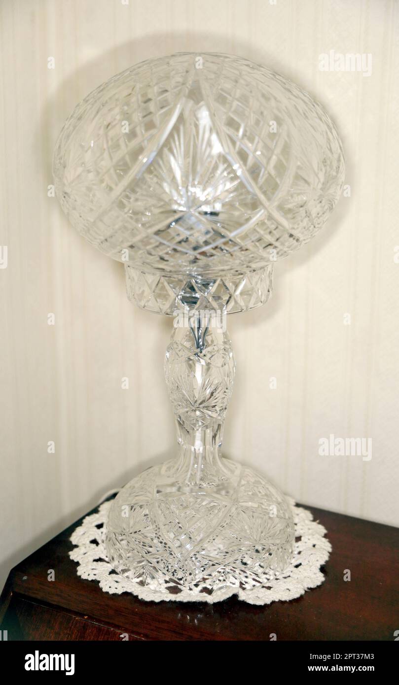 Antique cut crystal lamp Stock Photo - Alamy, image size:809x1390