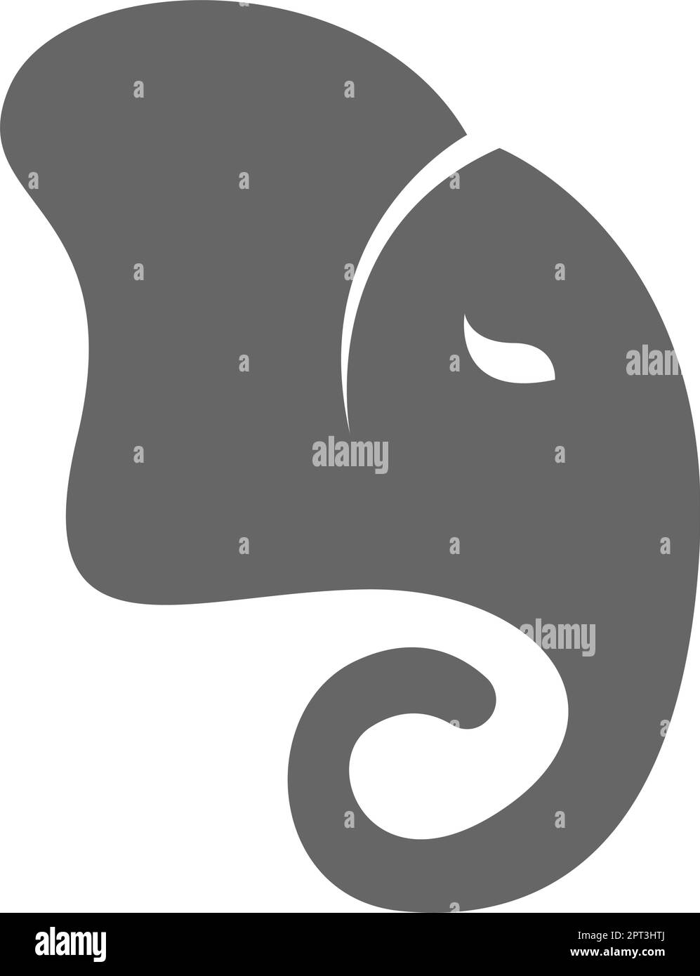 Elephant icon logo design Stock Vector