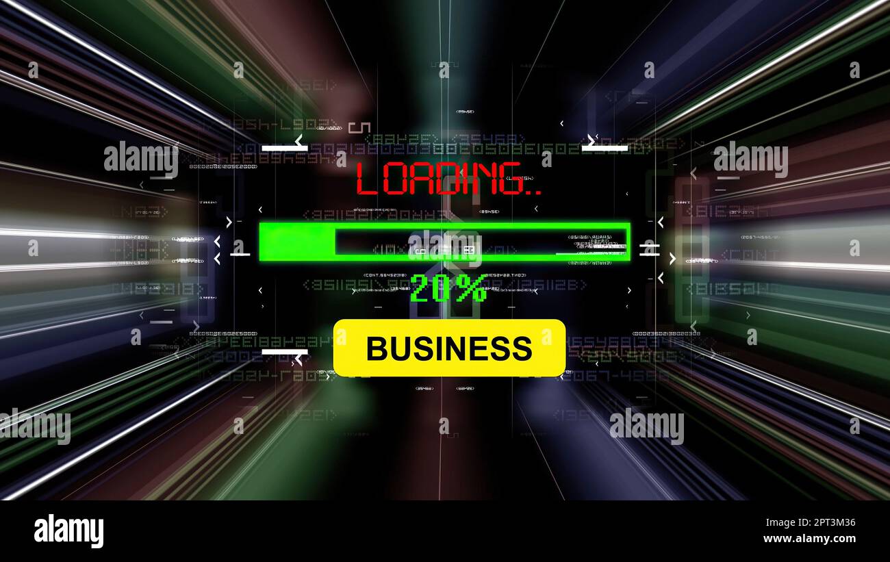 Business loading progress bar on the screen Stock Photo - Alamy