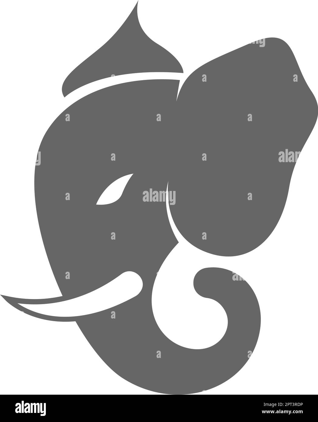Elephant icon logo design Stock Vector