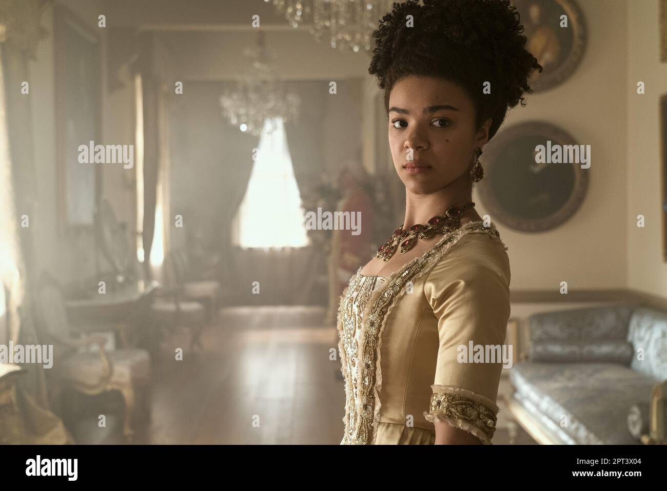Queen Charlotte A Bridgerton Story   India Amarteifio Stock Photo