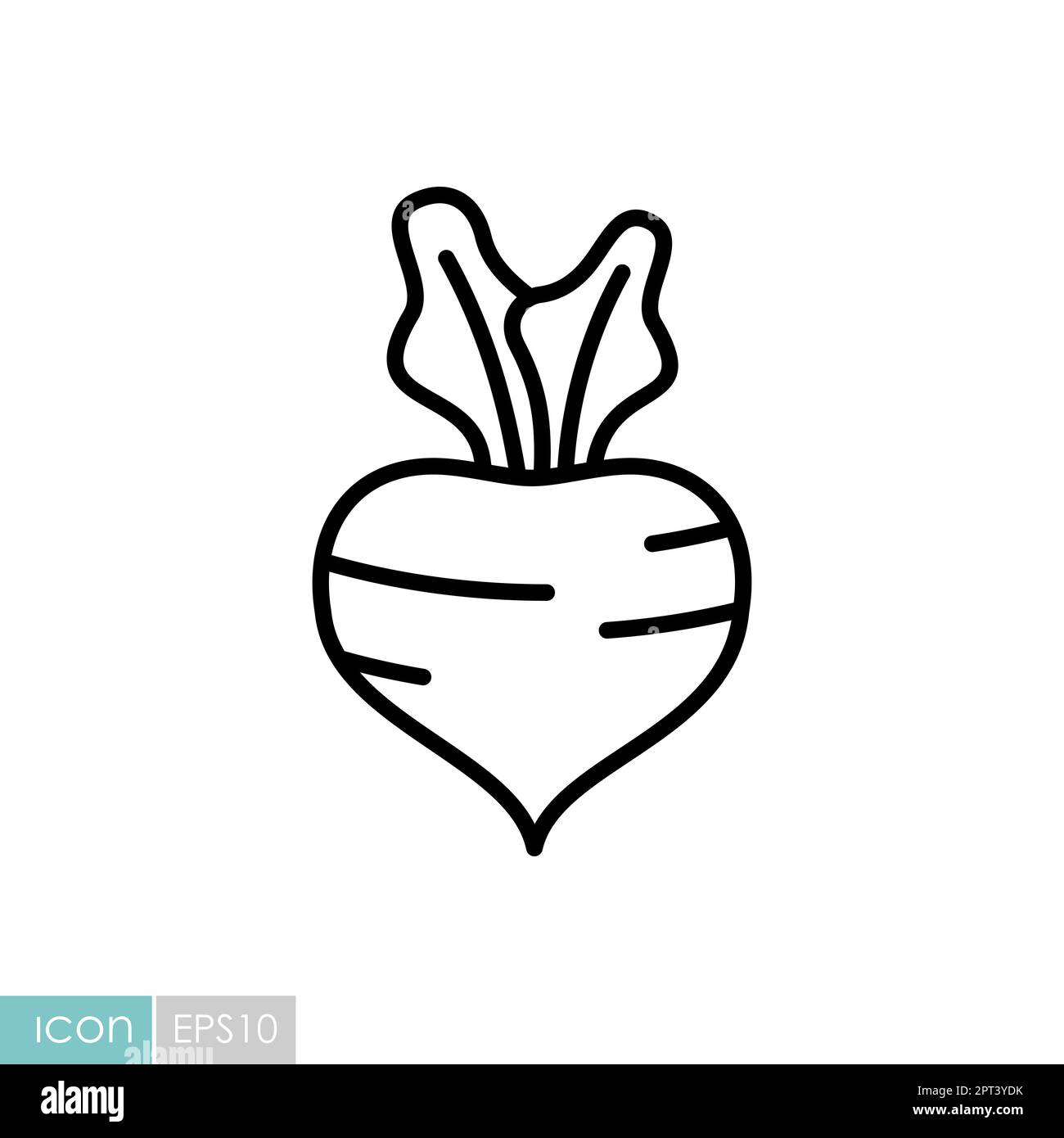 Beetroot isolated vector icon. Vegetable sign. Graph symbol for food ...