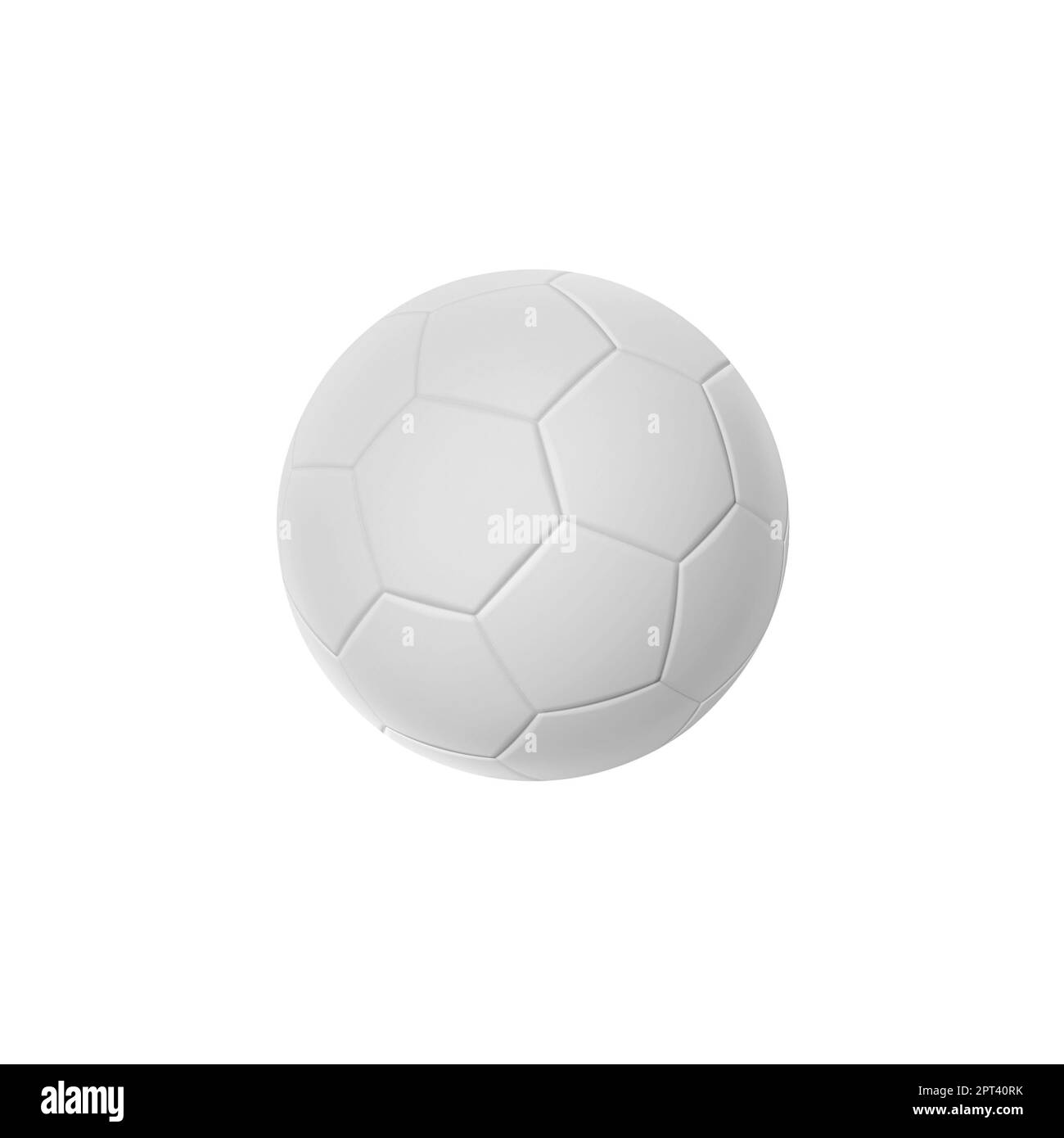 soccer ball isolated on a white background, 3D rendering Stock Photo ...