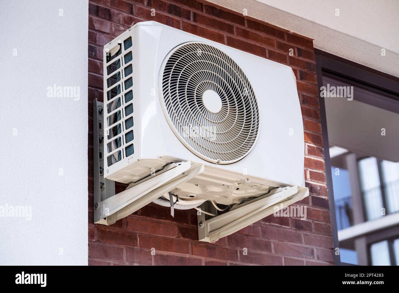 Air Conditioner And Heat Pump. Split HVAC System Unit Stock Photo Alamy