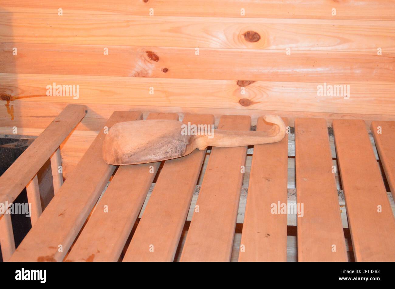 The interior of the sauna and bath for a washing and taking procedures