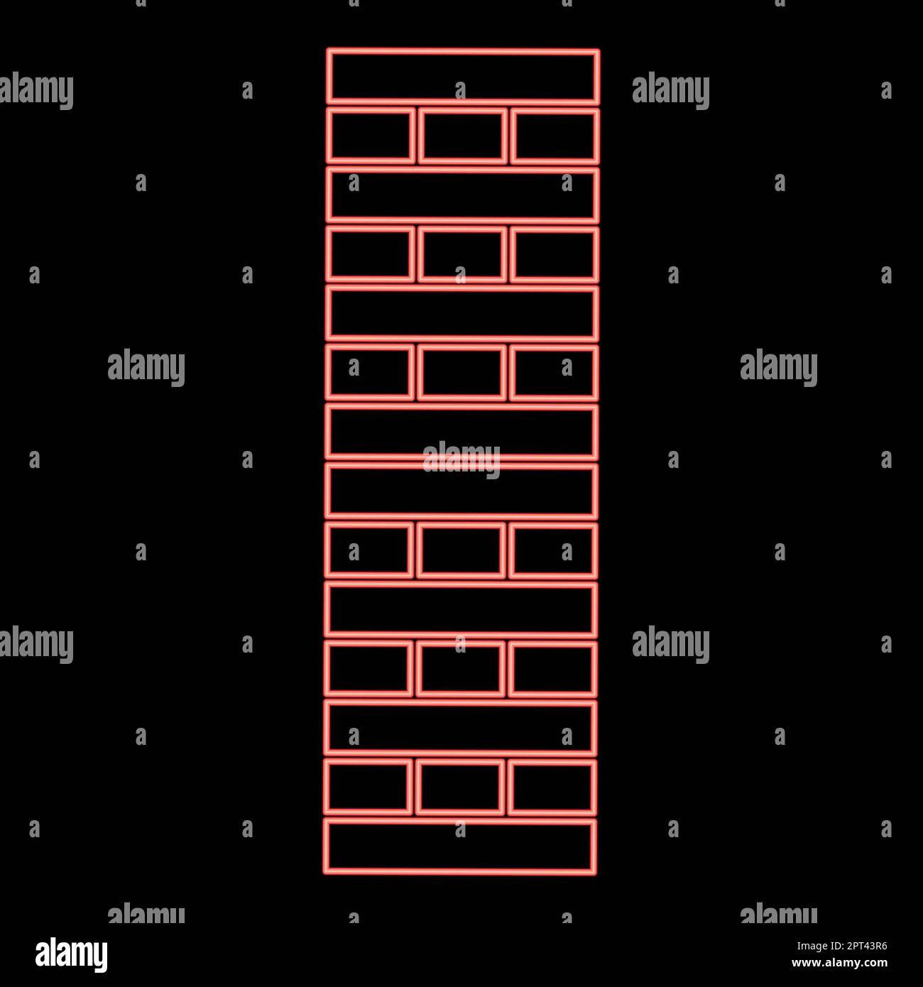 Brick Pillar Blocks in stack Jenga game for home adult and kids leisure  Board games Wooden block icon black color vector illustration flat style  Stock Vector Image & Art - Alamy