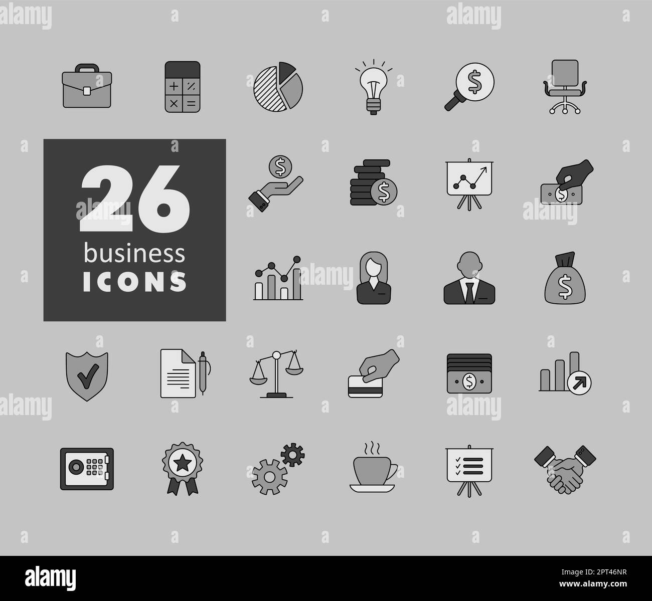 Business and finance web outline icon set Stock Vector Image & Art - Alamy