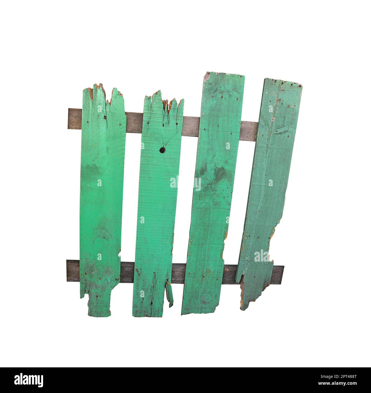 Old wooden fence isolated on white background Stock Photo - Alamy
